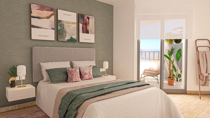 Moderne Wohnungen mit 1 Schlafzimmer und 1 Bad in Wohnanlage mit Gemeinschaftspool nur 1.500 m vom Strand