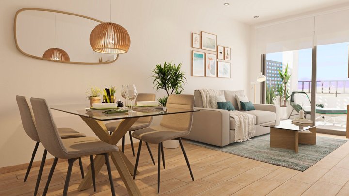 Moderne Penthouse-Wohnungen mit 1 Schlafzimmer, 1 Bad und Dachterrasse in Wohnanlage mit Gemeinschaftspool nur 1.500 m vom Strand