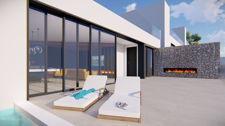 Großzügige und exklusive Villen mit 3 Schlafzimmern, 3 Bädern, Gäste-WC, Infinity-Pool, Garage/Keller und Meerblick