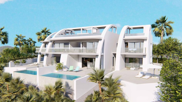Fantastische Penthouse-Wohnungen mit Meerblick, Privatpool und Dachterrasse in wunderschöner Anlage mit beheiztem Innenpool und Sauna