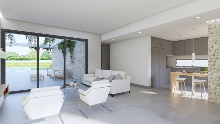 Exklusive Villen mit 3 Schlafzimmern, 3 Bädern, Gäste-WC, Kfz-Stellplatz und Privatpool in einer sehr schönen Golfanlage