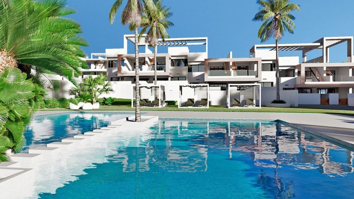 Exklusive Obergeschoss-Wohnungen mit 3 Schlafzimmern, 2 Bädern, Dachterrasse und Gemeinschaftspool