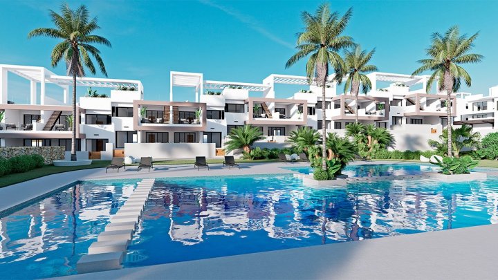 Exklusive Obergeschoss-Wohnungen mit 3 Schlafzimmern, 2 Bädern, Dachterrasse und Gemeinschaftspool