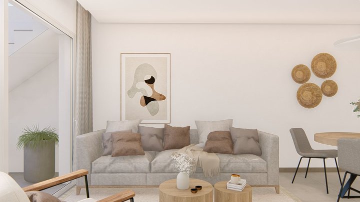 Appartements mit 2 Schlafzimmern, 2 Bädern, Klimaanlage, Einbauküchen mit Elektrogeräten, Tiefgaragenstellplatz, Gemeinschaftspool und Spa