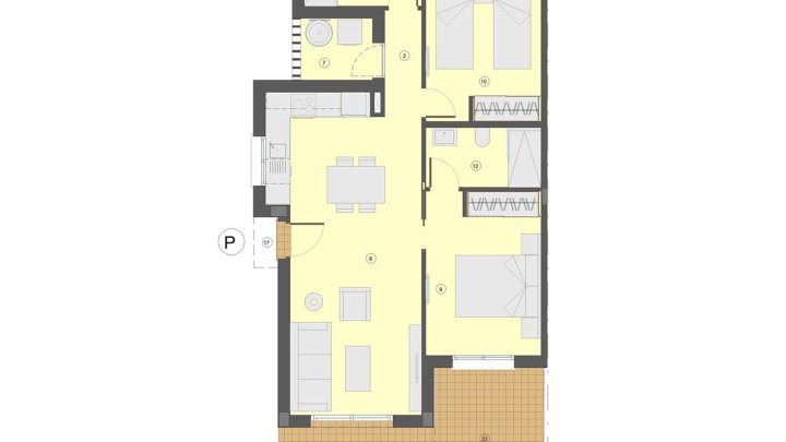 Moderne Doppelhaushälften mit 2 Schlafzimmern, 2 Bädern und Gemeinschaftspool in wunderschöner Umgebung