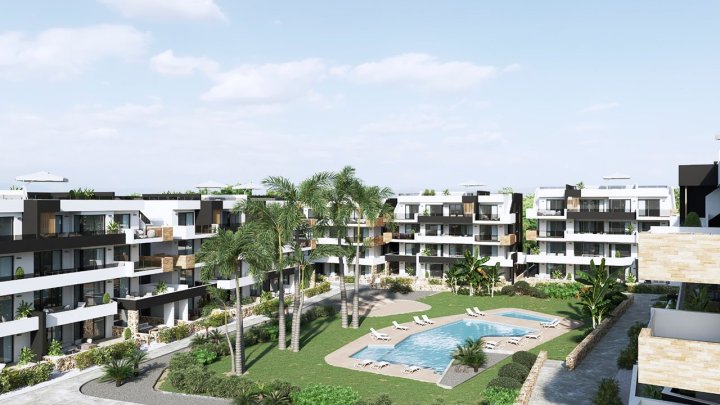 Penthouse-Wohnungen mit 2 Schlafzimmern, 2 Bädern und Dachterrasse  in abgeschlossener Anlage mit Gemeinschaftspool, Fitnessraum, Sauna und Jacuzzi