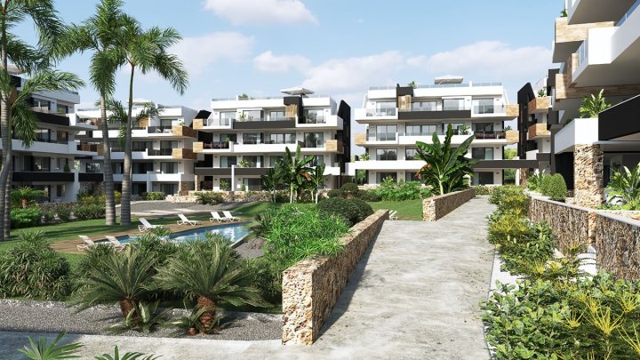 Penthouse-Wohnungen mit 2 Schlafzimmern, 2 Bädern und Dachterrasse  in abgeschlossener Anlage mit Gemeinschaftspool, Fitnessraum, Sauna und Jacuzzi