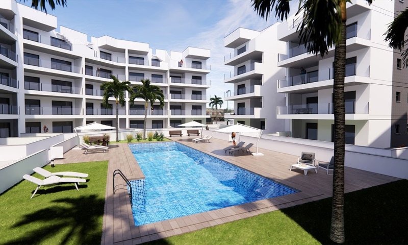 Komfortable Wohnungen mit 3 Schlafzimmern, 2 Bädern, Tiefgaragenstellplatz und Gemeinschaftspool Nähe Roda Golf & Beach Resort