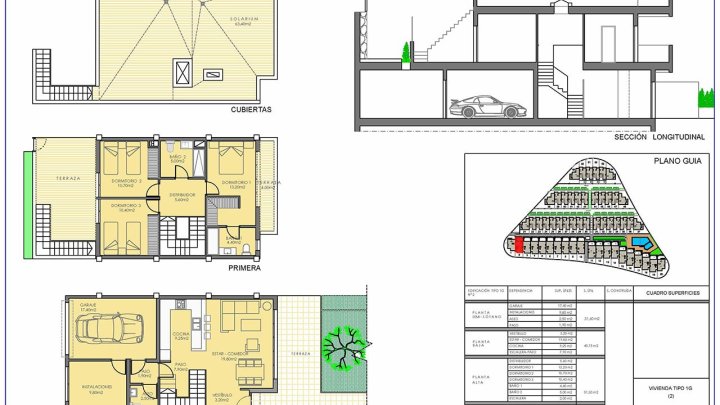 Wunderschöne Reihenhäuser mit 3 Schlafzimmern, 2 Bädern, Gäste-WC, Keller/Garage, Dachterrasse und Gemeinschaftspool bei Alenda Golf