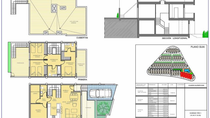 Wunderschöne Reihenhäuser mit 3 Schlafzimmern, 2 Bädern, Gäste-WC, Keller, Dachterrasse, Kfz-Stellplatz und Gemeinschaftspool bei Alenda Golf