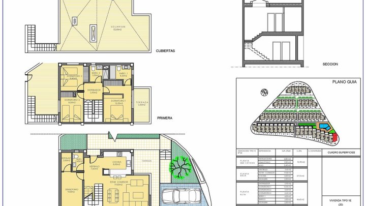 Wunderschöne Reihenhäuser mit 3 Schlafzimmern, 2 Bädern, Gäste-WC, Keller, Dachterrasse, Kfz-Stellplatz und Gemeinschaftspool bei Alenda Golf