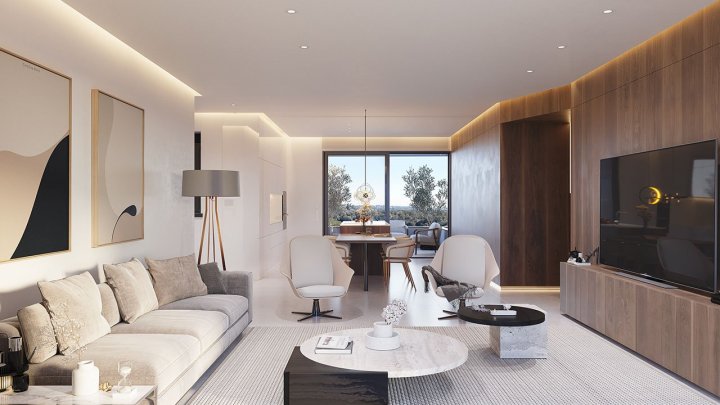 Luxus-Penthousewohnungen mit 3 Schlafzimmern, Dachterrasse, Gemeinschaftspool und Tiefgaragenstellplatz in fantastischer Golfanlage