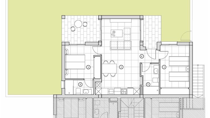 Erdgeschoss-Appartements mit 2 Schlafzimmern 2 Bädern, privatem Garten und Gemeinschaftspool in sehr schöner Golfanlage