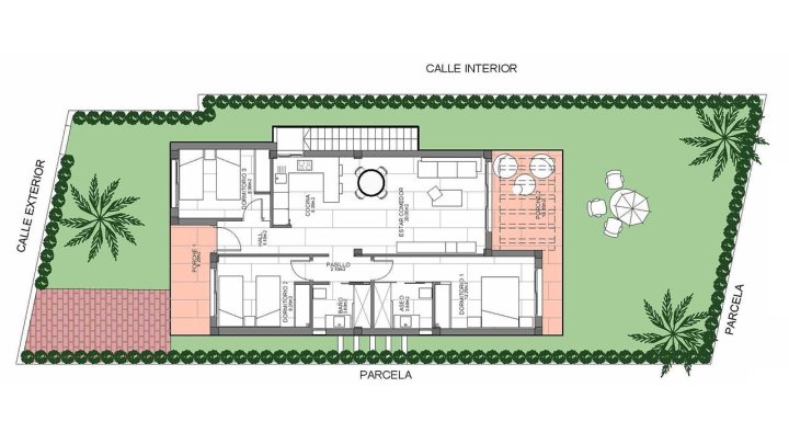 Villen mit 3 Schlafzimmern, 2 Bädern, Dachterrasse und Kfz-Stellplatz in wunderschöner Golfanlage