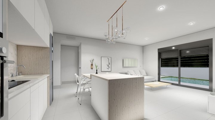 Moderne Villen mit 2 Schlafzimmern, 2 Bädern, Dachterrasse und Privatpool