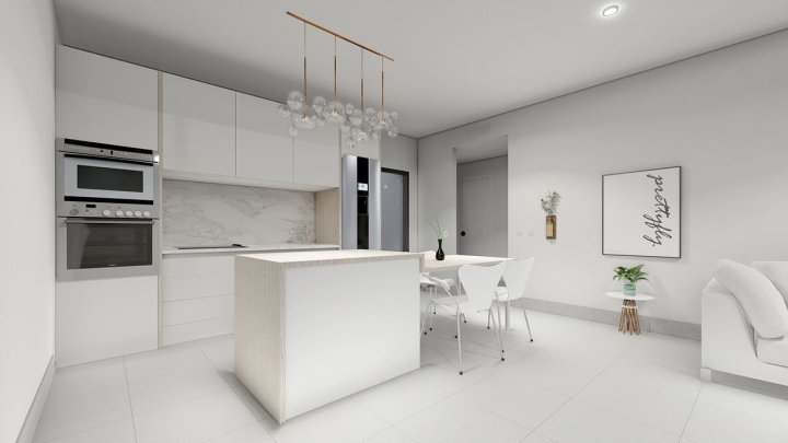 Moderne Villen mit 2 Schlafzimmern, 2 Bädern, Dachterrasse und Privatpool