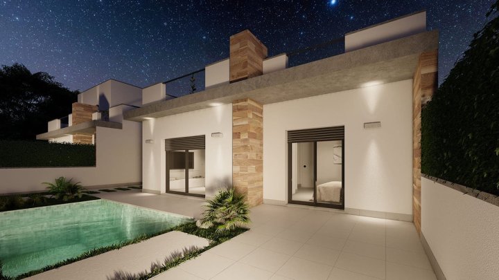 Moderne Villen mit 2 Schlafzimmern, 2 Bädern, Dachterrasse und Privatpool
