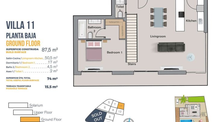 Exklusive Villen mit 3 - 4 Schlafzimmern, Privatpool und Dachterrasse mit Meerblick in wunderschöner Umgebung