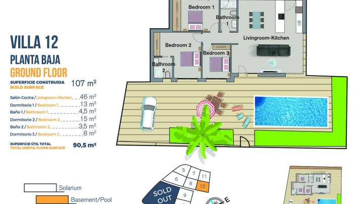 Exklusive Villen mit 3 - 4 Schlafzimmern, Privatpool und Dachterrasse mit Meerblick in wunderschöner Umgebung