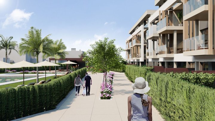 Fantastische Penthouse-Wohnungen mit 3 Schlafzimmern, 2 Bädern, Tiefgaragenstellplatz und Gemeinschaftspool im Santa Rosalía Lake and Life Resort
