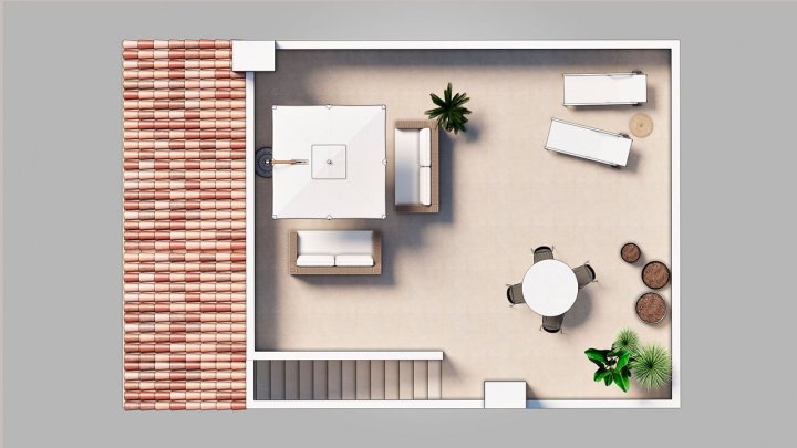 Fantastische Obergeschoss-Wohnungen mit 2 Schlafzimmern, 2 Bädern, privater Dachterrasse und Gemeinschaftspool