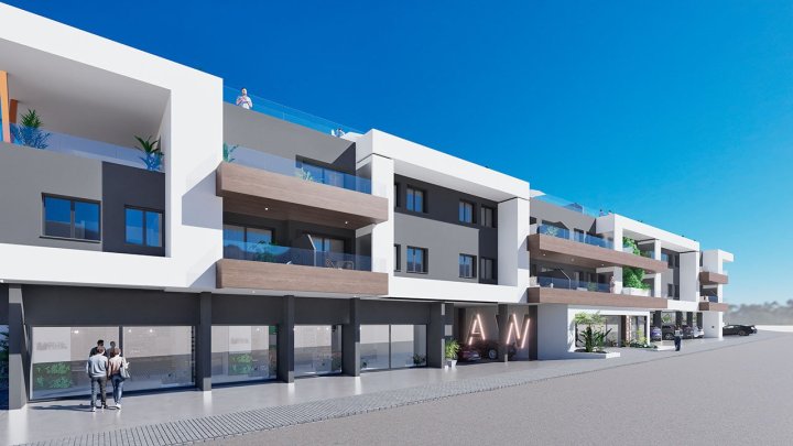 Moderne Appartements mit 2 Schlafzimmern, 2 Bädern, Einbauküchen mit Elektrogeräten und Gemeinschaftspool