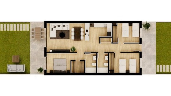Wunderschöne Appartements mit 3 Schlafzimmern, 2 Bädern und Gemeinschaftspool am Alenda-Golfplatz