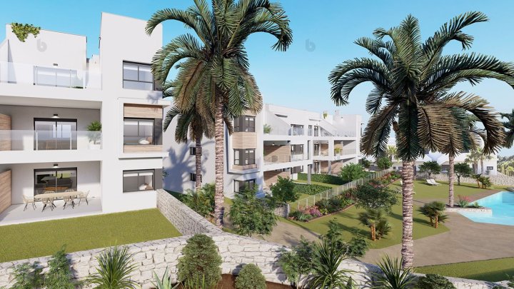 Reizvolle Wohnungen mit 3 Schlafzimmern, 2 Bädern und Gemeinschaftspool in einer sehr schönen Golfanlage