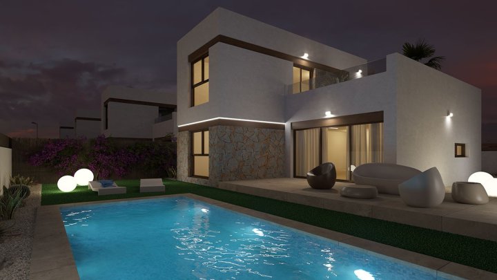 Wunderschöne Villen mit 3 Schlafzimmern, 2 Bädern, Dachterrasse und Privatpool im La Finca Golf Resort