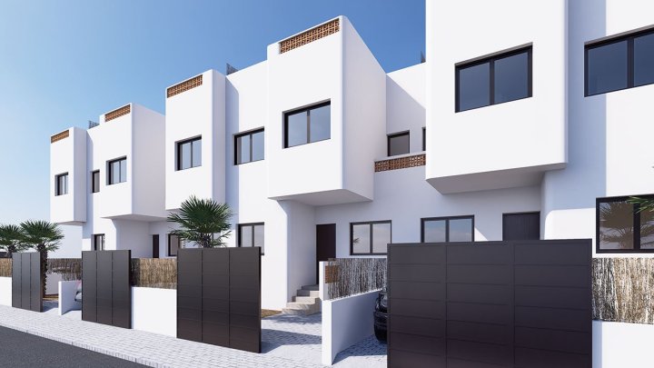 Obergeschoss-Wohnungen mit 3 Schlafzimmern, 2 Bädern, Dachterrasse, Kfz-Stellplatz und Gemeinschaftspool