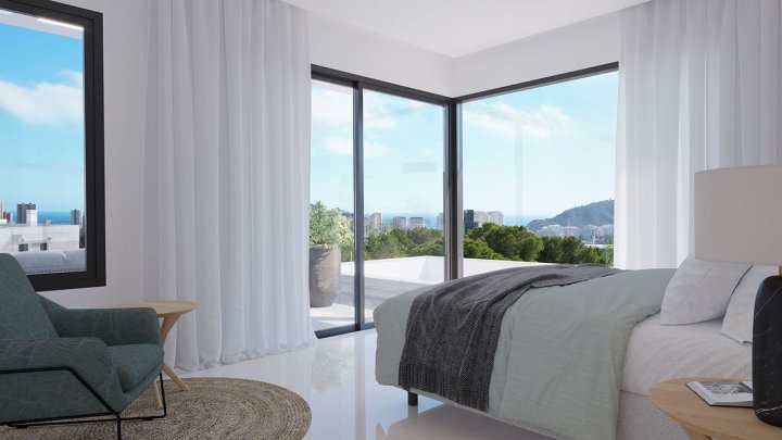 Exklusive Villen mit 3 Schlafzimmern, 3 Bädern, Privatpool, Keller/Garage und Meerblick