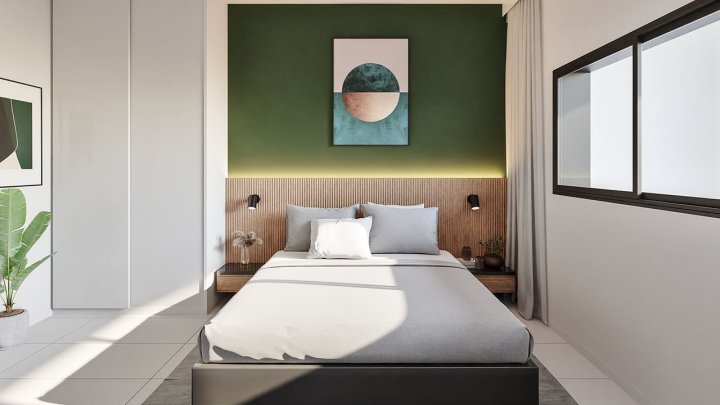 Moderne Wohnungen mit 3 Schlafzimmern, 2 Badezimmern, großer Terrasse, Kfz-Stellplatz und Gemeinschaftspool