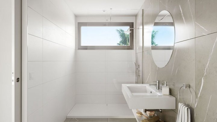 Fantastische Wohnungen mit 2 Schlafzimmern, 1 - 3 Badezimmern, Klimaanlage, Tiefgaragenstellplatz, Gemeinschaftspool und Meerblick