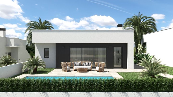 Wunderschöne Villen mit 3 Schlafzimmern, 2 Bädern, Dachterrasse und Privatpool in attraktiver Golfanlage