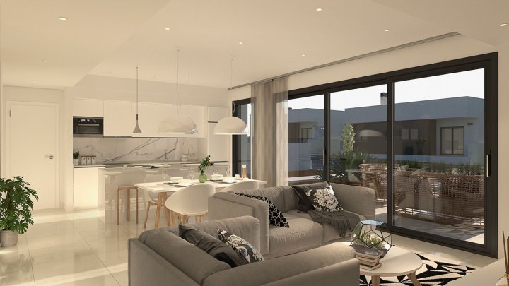 Wunderschöne Villen mit 3 Schlafzimmern, 2 Bädern, Dachterrasse und Privatpool in attraktiver Golfanlage