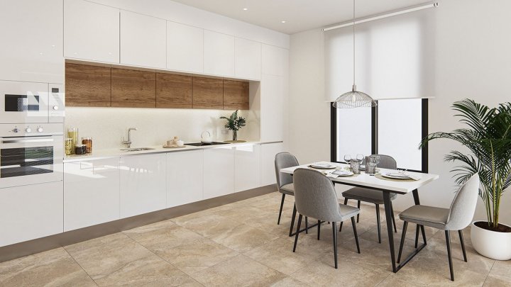 Penthouse-Wohnungen mit 2 Schlafzimmern, 2 Bädern, Dachterrasse mit Meerblick, Tiefgaragenstellplatz und Gemeinschaftspool nur ca. 700 m vom Strand