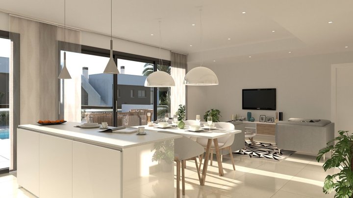 Wunderschöne Villen mit 4 Schlafzimmern, 3 Bädern, Dachterrasse und Privatpool in attraktiver Golfanlage