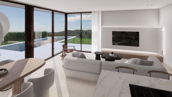 Exklusive Villen mit 3 Schlafzimmern, 3 Bädern, Gäste-WC, Keller, Privatpool und Dachterrasse mit Meerblick in wunderschöner Umgebung