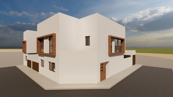 Reihenhäuser mit 3 Schlafzimmern, 3 Bädern, Dachterrasse und Privatpool