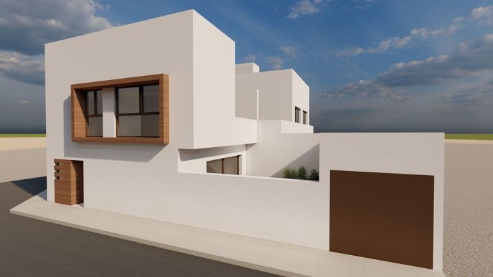 Reihenhäuser mit 3 Schlafzimmern, 3 Bädern, Dachterrasse und Privatpool