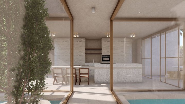 Einzigartige Reihenvillen mit 3 Schlafzimmern, 2 Bädern, Gäste-WC, Dachterrasse und Privatpool