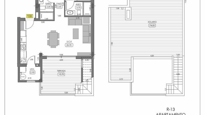 Obergeschoss-Wohnungen mit 2 Schlafzimmern, 2 Bädern, Dachterrasse, Klimaanlage und Gemeinschaftspool in der wunderschönen Golfanlage La Finca Resort
