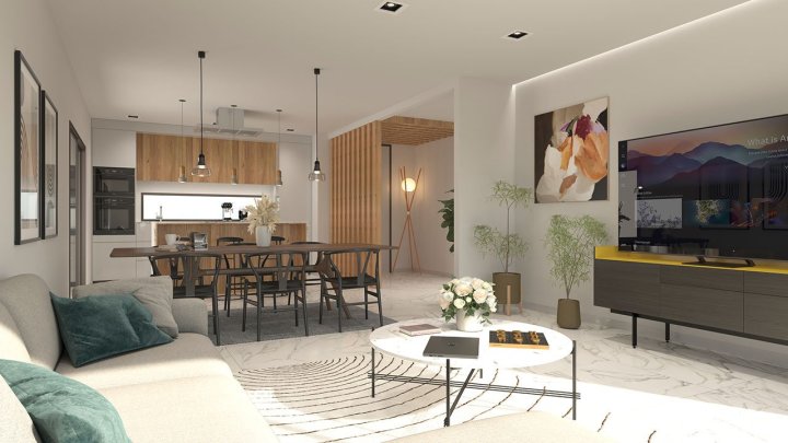 Wunderschöne Villen mit 3 Schlafzimmern, 2 Bädern, Dachterrasse, Garage und Privatpool
