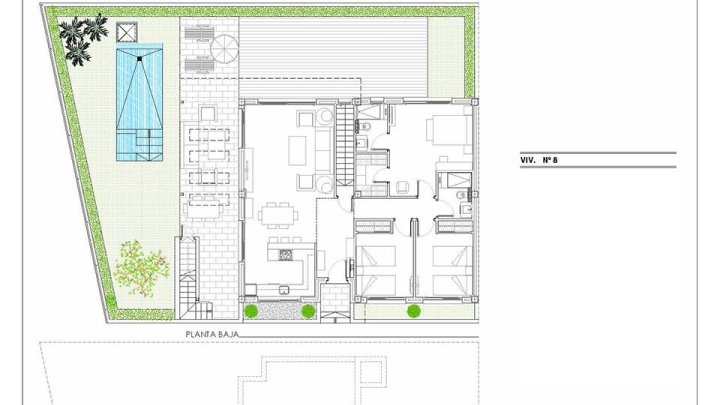 Wunderschöne Villen mit 3 Schlafzimmern, 2 Bädern, Dachterrasse, Garage und Privatpool