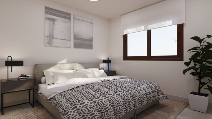 Appartements mit 3 Schlafzimmern, 2 Bädern, Fußbodenheizung, Klimaanlage und Gemeinschaftspool nur 250 m vom Meer