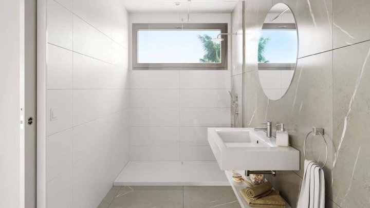 Fantastische Wohnungen mit 1 Schlafzimmern, 1 Badezimmer, Klimaanlage, Tiefgaragenstellplatz, Gemeinschaftspool und Meerblick