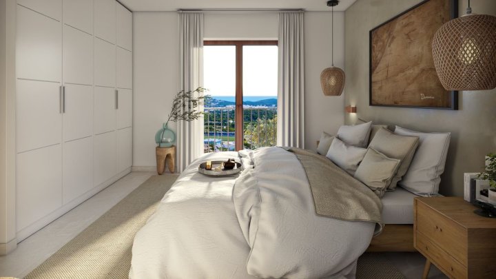 Penthouse-Wohnungen mit 2 Schlafzimmern, 2 Bädern, Dachterrasse, Klimaanlage, Gemeinschaftspool, Tiefgaragenstellplatz und Meerblick
