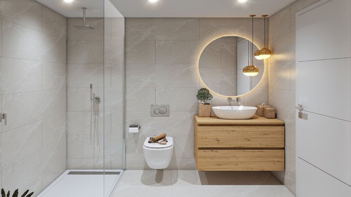 Penthouse-Wohnungen mit 2 Schlafzimmern, 2 Bädern, Dachterrasse, Klimaanlage, Gemeinschaftspool, Tiefgaragenstellplatz und Meerblick