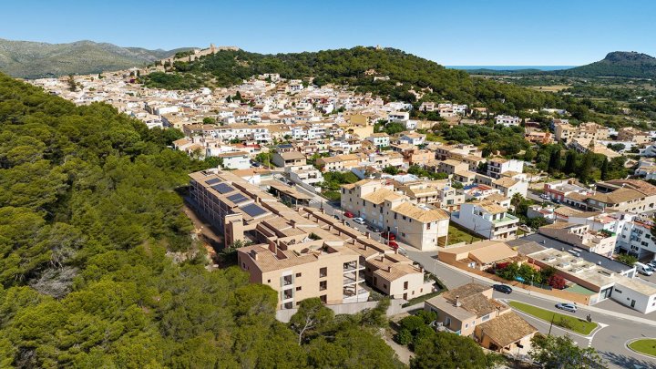 Reihenhäuser mit 2 Schlafzimmern, 2 Bädern, Klimaanlage, Gemeinschaftspool, Tiefgaragenstellplatz und Meerblick
