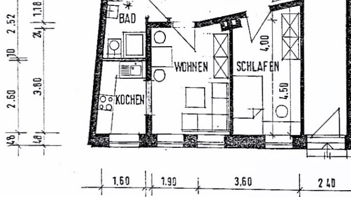 KIEL-SCHREVENTEICH: Bezugsfreie 2-Zimmer-Wohnung in City- und Uninähe (Höhe Städtisches Krankenhaus)